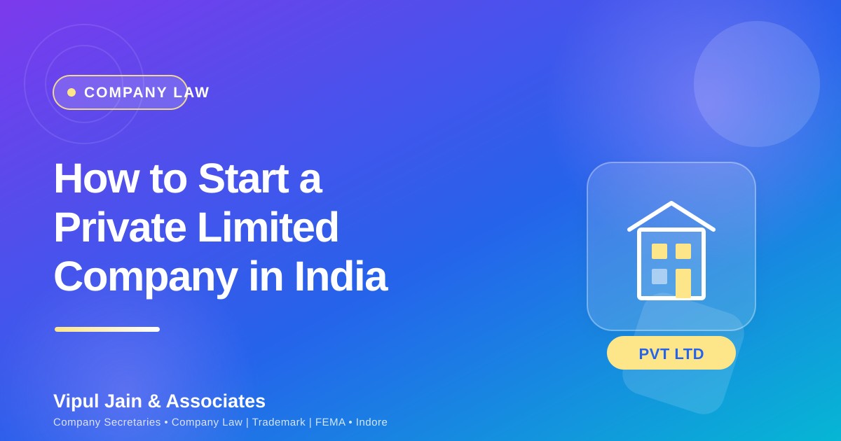 Company Incorporation Process in India 2026 | Step-by-Step Guide