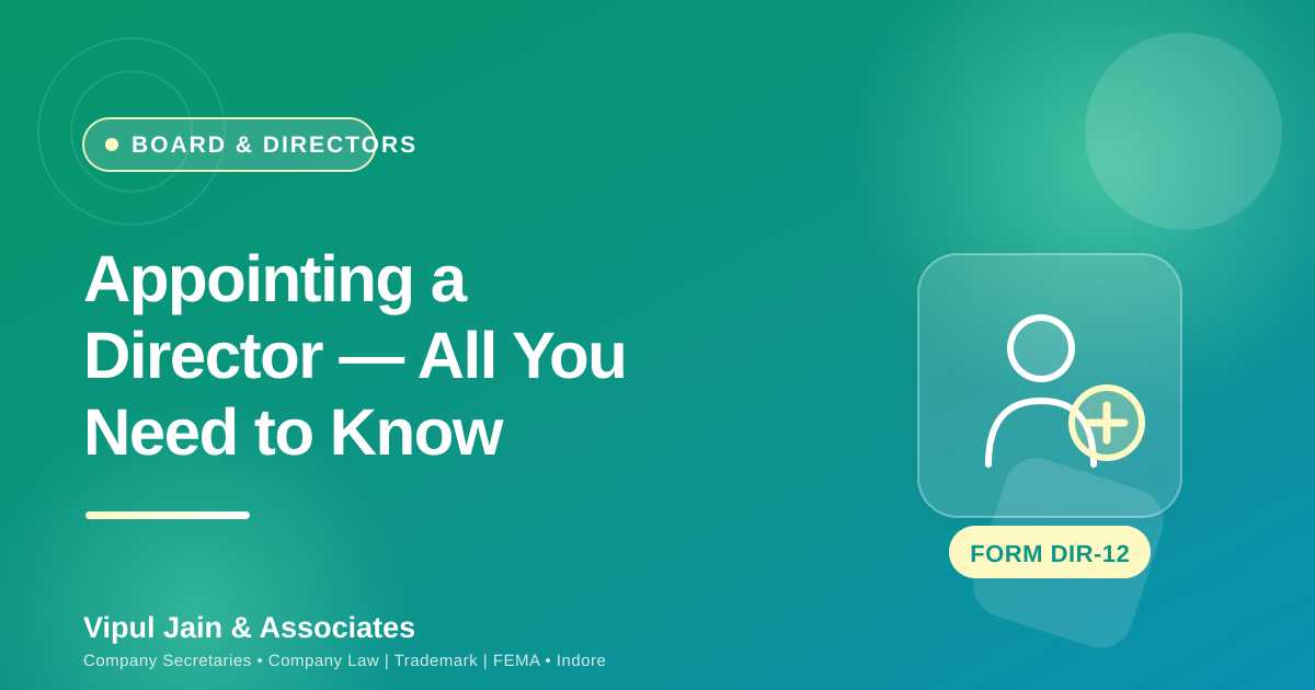 Appointment of a Director in a Company — What You Need to Know