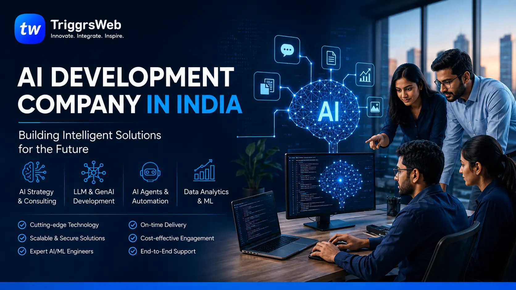 AI Development Company in India: How to Choose the Right AI Development Partner — cover image